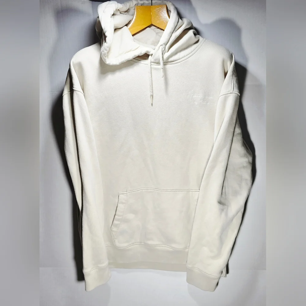 Abercrombie & Fitch XL Cream Hoodie with Front Pocket SUPER SOFT - Picture 1 of 6